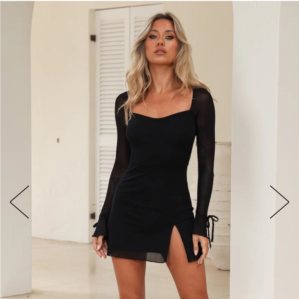 Worn once hello Molly mesh mini dress